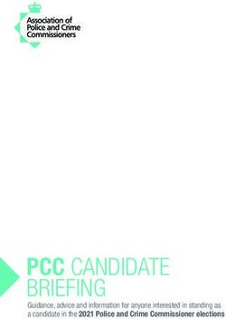 PCC CANDIDATE BRIEFING - Guidance, advice and information for anyone interested in standing as a candidate in the 2021 Police and Crime ...