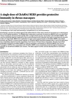 A SINGLE DOSE OF CHADOX1 MERS PROVIDES PROTECTIVE IMMUNITY IN RHESUS MACAQUES