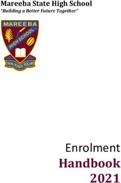 Enrolment Handbook 2021 - Mareeba State High School "Building a Better Future Together"