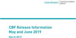 CBF Release Information May and June 2019 - March 2019 - Clearstream