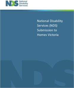 National Disability Services (NDS) Submission to Homes Victoria - National Disability ...