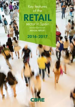 RETAIL Key features of the sector in Spain 2016-2017 - CBRE