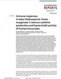 Immune responses in beta thalassaemia: heme oxygenase 1 reduces cytokine production and bactericidal activity of human leucocytes - Nature
