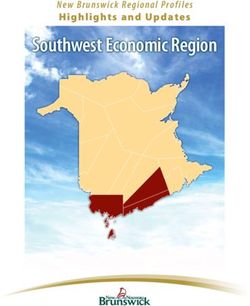 Southwest Economic Region - New Brunswick Regional Profiles Highlights and Updates