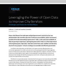 Leveraging the Power of Open Data to Improve City Services