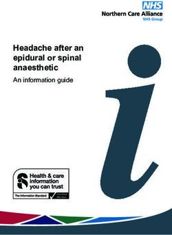 Headache after an epidural or spinal anaesthetic - An information guide ...