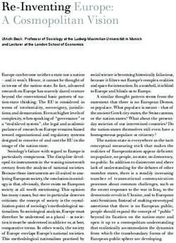 Re-Inventing Europe: A Cosmopolitan Vision