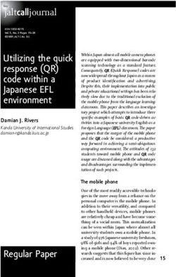 Utilizing the quick response (QR) code within a Japanese EFL environment