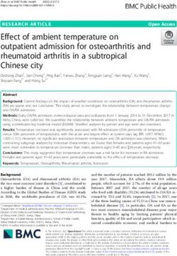 Effect of ambient temperature on outpatient admission for osteoarthritis and rheumatoid arthritis in a subtropical Chinese city