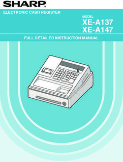 Xe A137 Xe A147 Electronic Cash Register