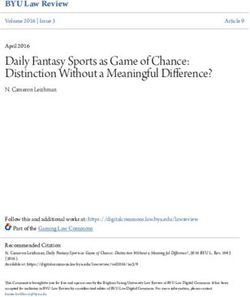 Daily Fantasy Sports as Game of Chance: Distinction Without a Meaningful Difference? - Core