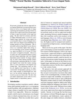 "Wikily" Neural Machine Translation Tailored to Cross-Lingual Tasks - arXiv.org