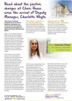 Read about the positive changes at Clare House since the arrival of Deputy Manager, Charlotte Whyte