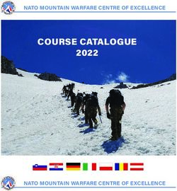 COURSE CATALOGUE 2022 - NATO MOUNTAIN WARFARE CENTRE OF EXCELLENCE ...