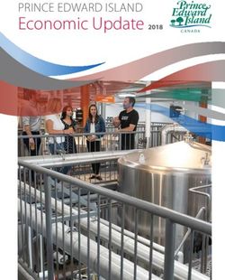 Economic Update 2018 Prince edward island - Government of Prince Edward Island