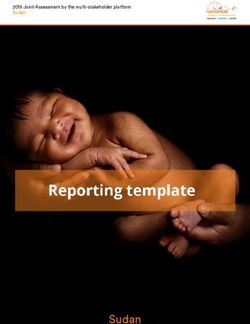 Sudan - 2019 Joint-Assessment by the multi-stakeholder platform Sudan - Scaling Up Nutrition