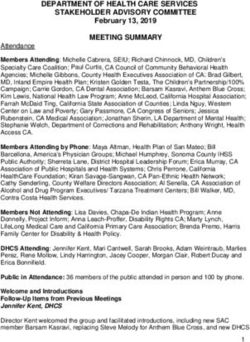 DEPARTMENT OF HEALTH CARE SERVICES STAKEHOLDER ADVISORY COMMITTEE - CA.gov
