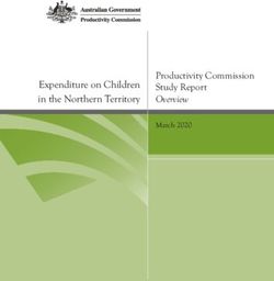 Expenditure on Children in the Northern Territory Productivity Commission Study Report Overview