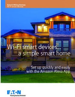 A simple smart home Wi-Fi smart devices - Eaton