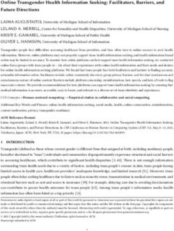 Online Transgender Health Information Seeking: Facilitators, Barriers, and Future Directions