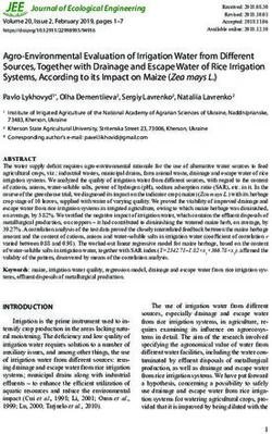 Agro-Environmental Evaluation of Irrigation Water from Different Sources, Together with Drainage and Escape Water of Rice Irrigation Systems ...