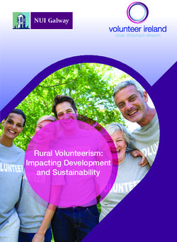 Rural Volunteerism: Impacting Development and Sustainability - Volunteer Ireland