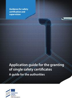 Application guide for the granting of single safety certificates - A guide for the authorities