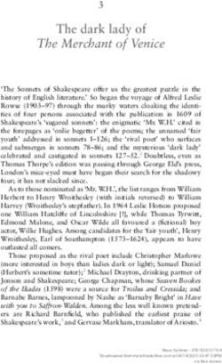 The dark lady of The Merchant of Venice - Manchester Open ...