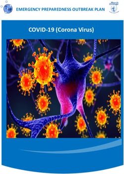 COVID-19 (Corona Virus) - EMERGENCY PREPAREDNESS OUTBREAK PLAN - Southern Cross Care Tasmania