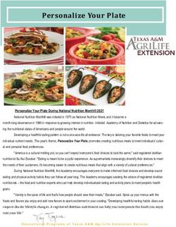 Personalize Your Plate - Texas A&M AgriLife Extension ...