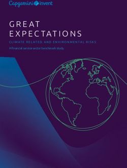 CLIMATE RELATED AND ENVIRONMENTAL RISKS - A financial service sector benchmark study - Capgemini