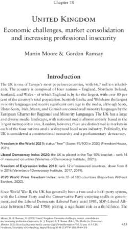 United Kingdom Economic challenges, market consolidation and increasing professional insecurity - Nordic Council of Ministers