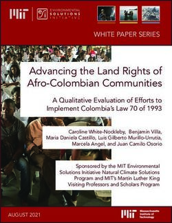 Advancing the Land Rights of Afro-Colombian Communities
