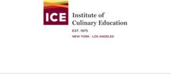 ICE CAREER CATALOG 2019 - INSTITUTE OF CULINARY EDUCATION