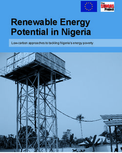 Renewable Energy Potential in Nigeria - Low-carbon approaches to tackling Nigeria's energy poverty