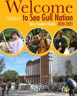 Welcome to Sea Gull Nation - New Student Guide 2020-2021