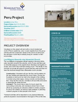 Peru Project - Maranatha Volunteers International