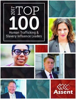 1002 TOP Human Trafficking & Slavery Influence Leaders - Assent ...