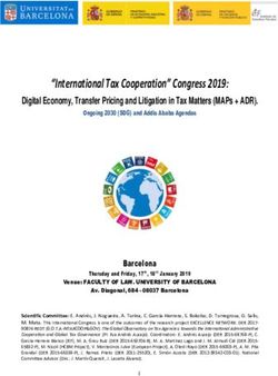 "International Tax Cooperation" Congress 2019: Universitat de Barcelona