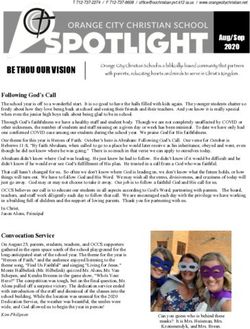 Aug/Sep 2020 - Orange City Christian School