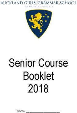 Senior Course Booklet 2018 - Name: _ - Auckland Girls Grammar School
