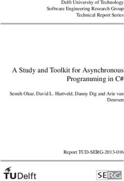 SERG - A Study and Toolkit for Asynchronous Programming in C# Delft University of Technology Software Engineering Research Group Technical Report ...
