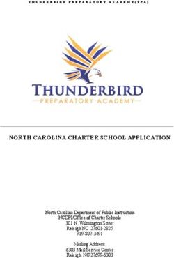 NORTH CAROLINA CHARTER SCHOOL APPLICATION