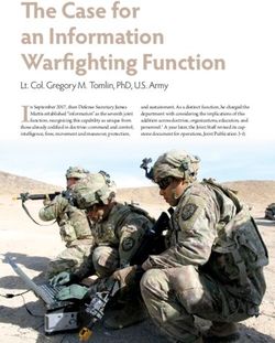 The Case for an Information Warfighting Function - Army ...