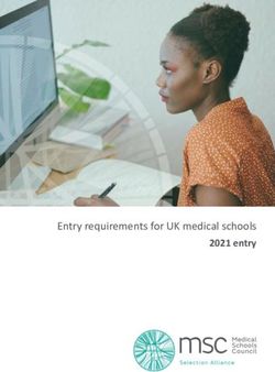Entry requirements for UK medical schools - 2021 entry