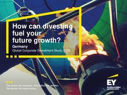 How can divesting fuel your future growth? - Germany Global Corporate Divestment Study 2018 - EY