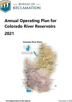 Annual Operating Plan for Colorado River Reservoirs 2021 - Bureau of Reclamation
