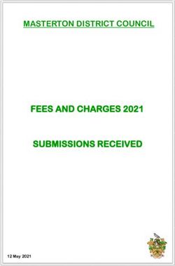 FEES AND CHARGES 2021 SUBMISSIONS RECEIVED - MASTERTON DISTRICT COUNCIL - 12 May 2021 - Masterton ...