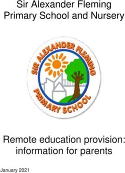 Sir Alexander Fleming Primary School and Nursery - Remote education provision: information for parents January 2021 - Sir Alexander Fleming ...