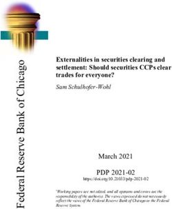 Externalities in securities clearing and settlement: Should securities CCPs clear trades for everyone? - Federal ...